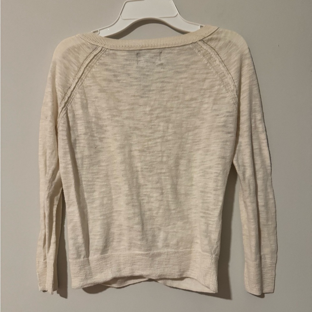 American Eagle creme colored cardigan - Picture 2 of 8